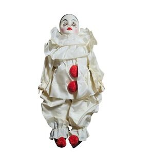 Vintage 1978 Effanbee Pierrot Collection French Clown Mime Doll 13" NWT